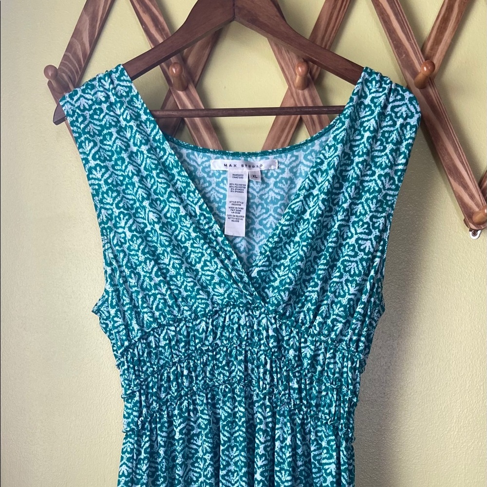 Max Studio V Neck Casual Dress A Line XL